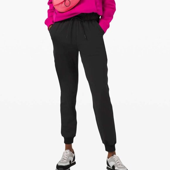 Lululemon Keep Moving Jogger Pant Womens 4 Black High Rise 28" Pull On Luxtreme - Picture 1 of 14